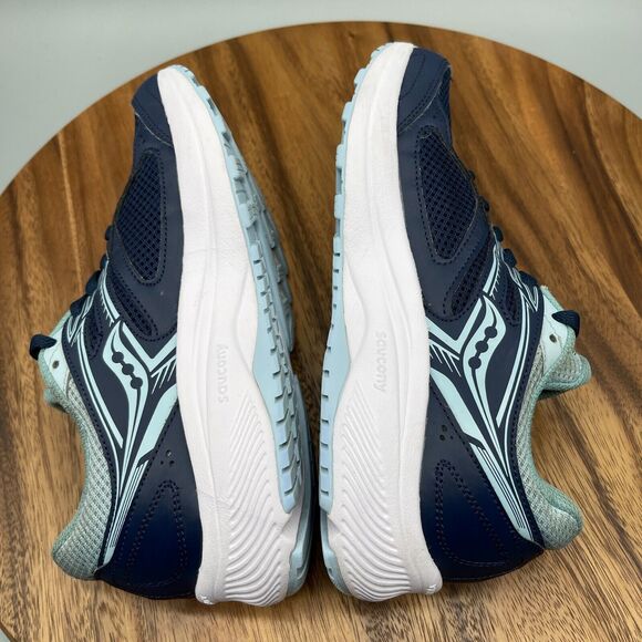 Saucony Cohesion 14 Shoes Womens Size 7 Blue Running Athletic Sneakers Walking - Picture 6 of 8